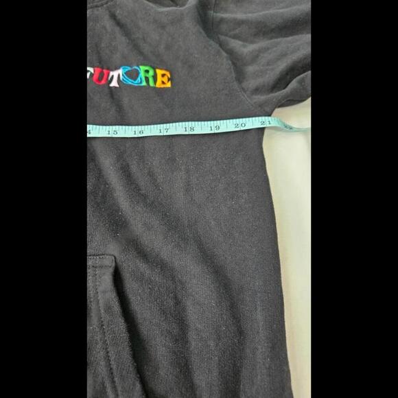 Future Palm Future Black Graphic Hoodie - Size Medium Unisex - Picture 4 of 5